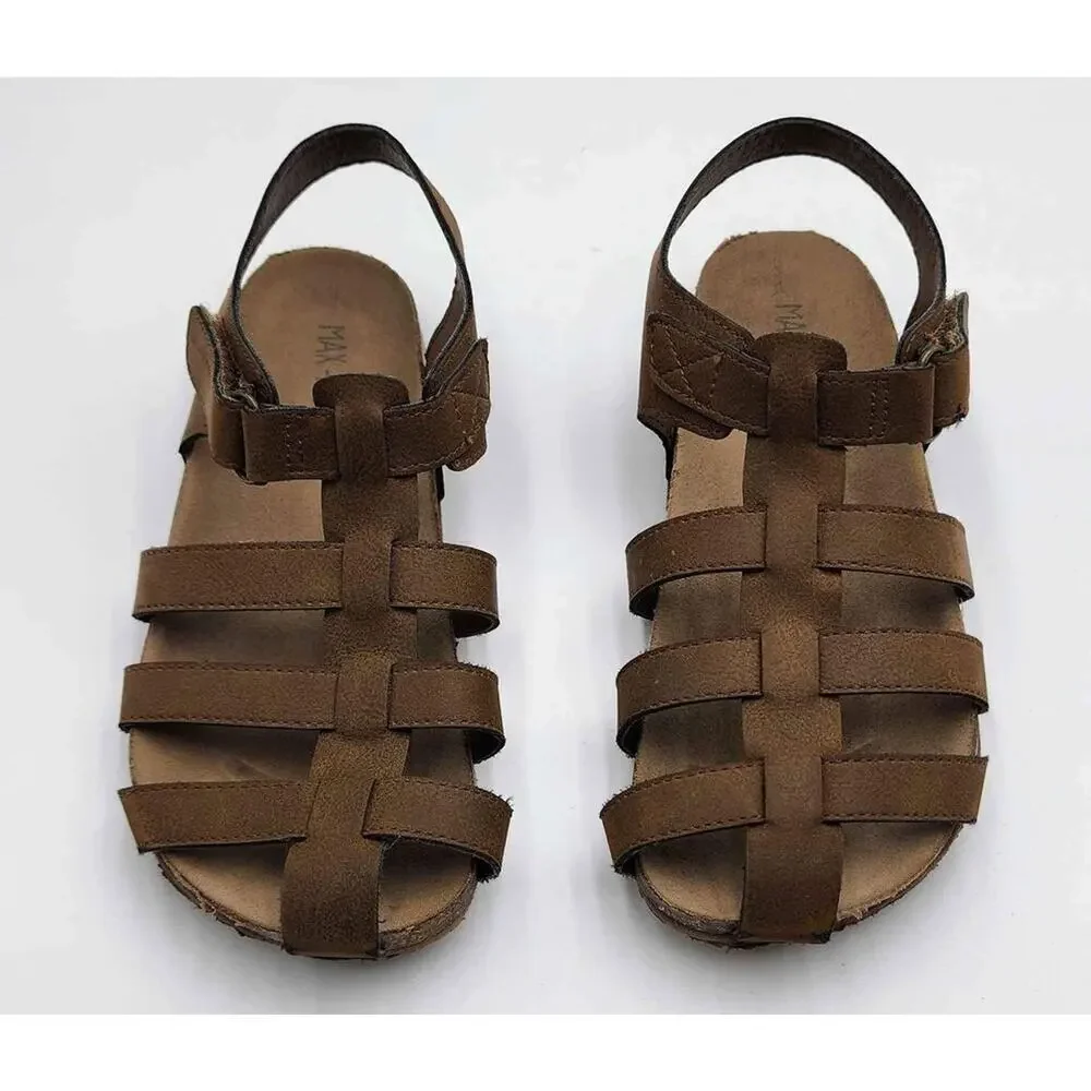 Max & Jake Boys Size 11 Dress Brown Sandals